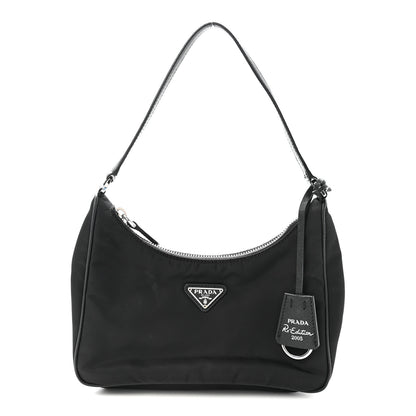 Prada Tessuto Nylon Saffiano Mini Re-Edition 2005 Bag Black 1 of 9