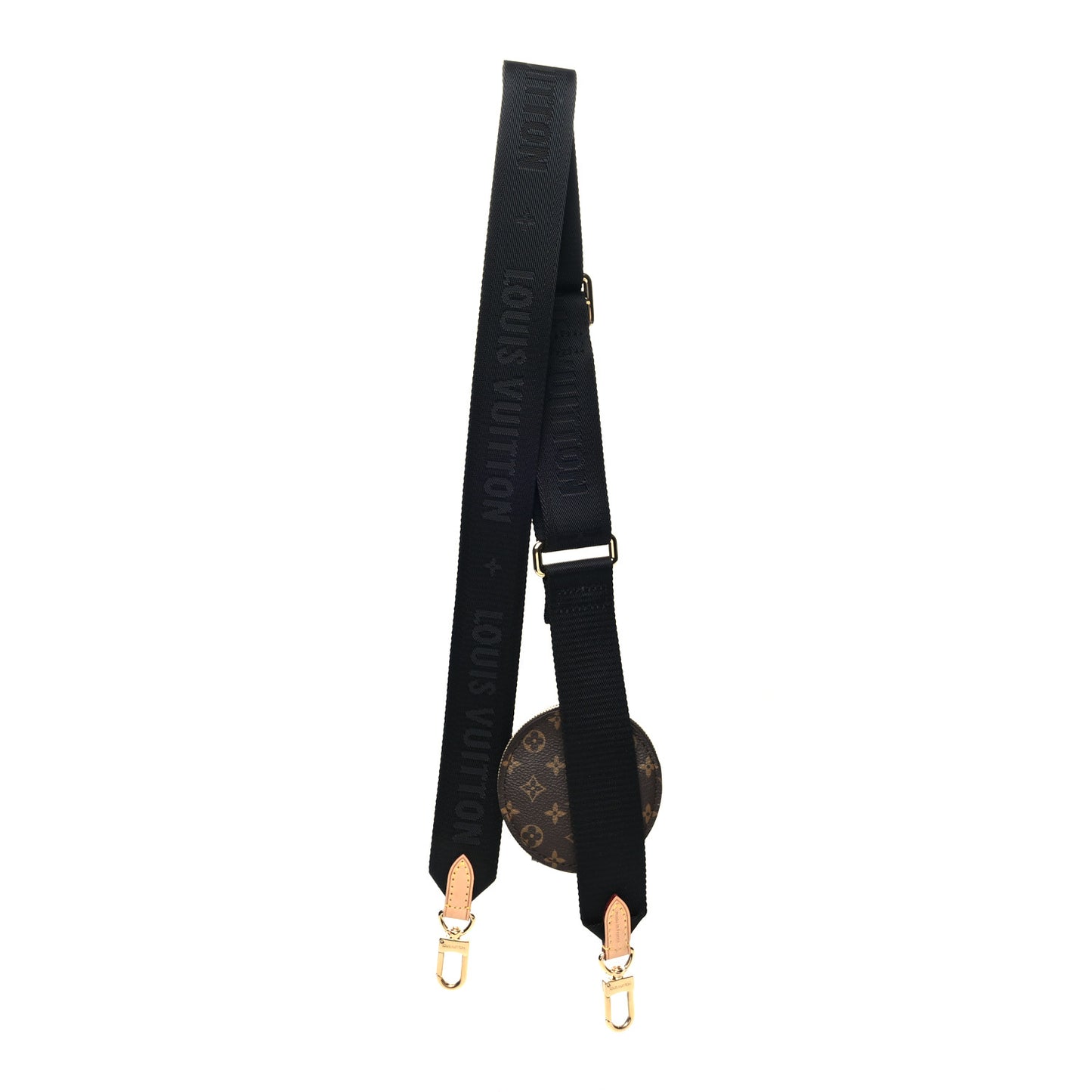 Monogram Multi Pochette Accessories Bandouliere Shoulder Strap Black