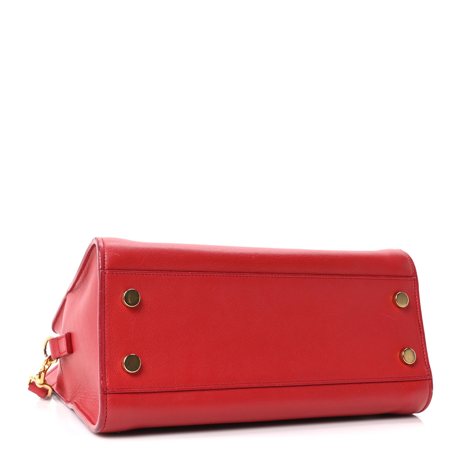 Saint Laurent Calfskin Baby Monogram Cabas Red 4 of 10