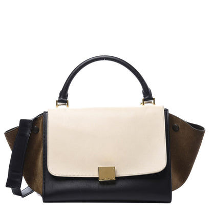 Celine Smooth Calfskin Suede Small Tri-Color Trapeze 1 of 13