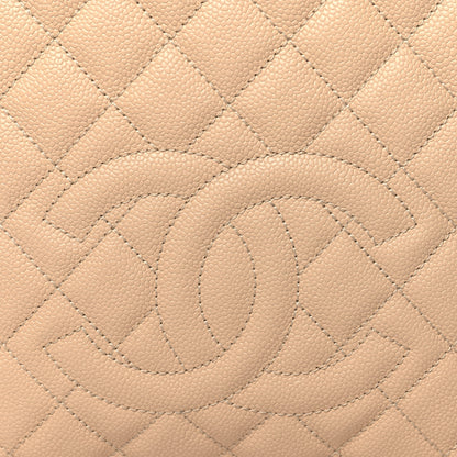 Chanel Caviar Quilted Petit Shopping Tote PST Beige Clair 8 of 12