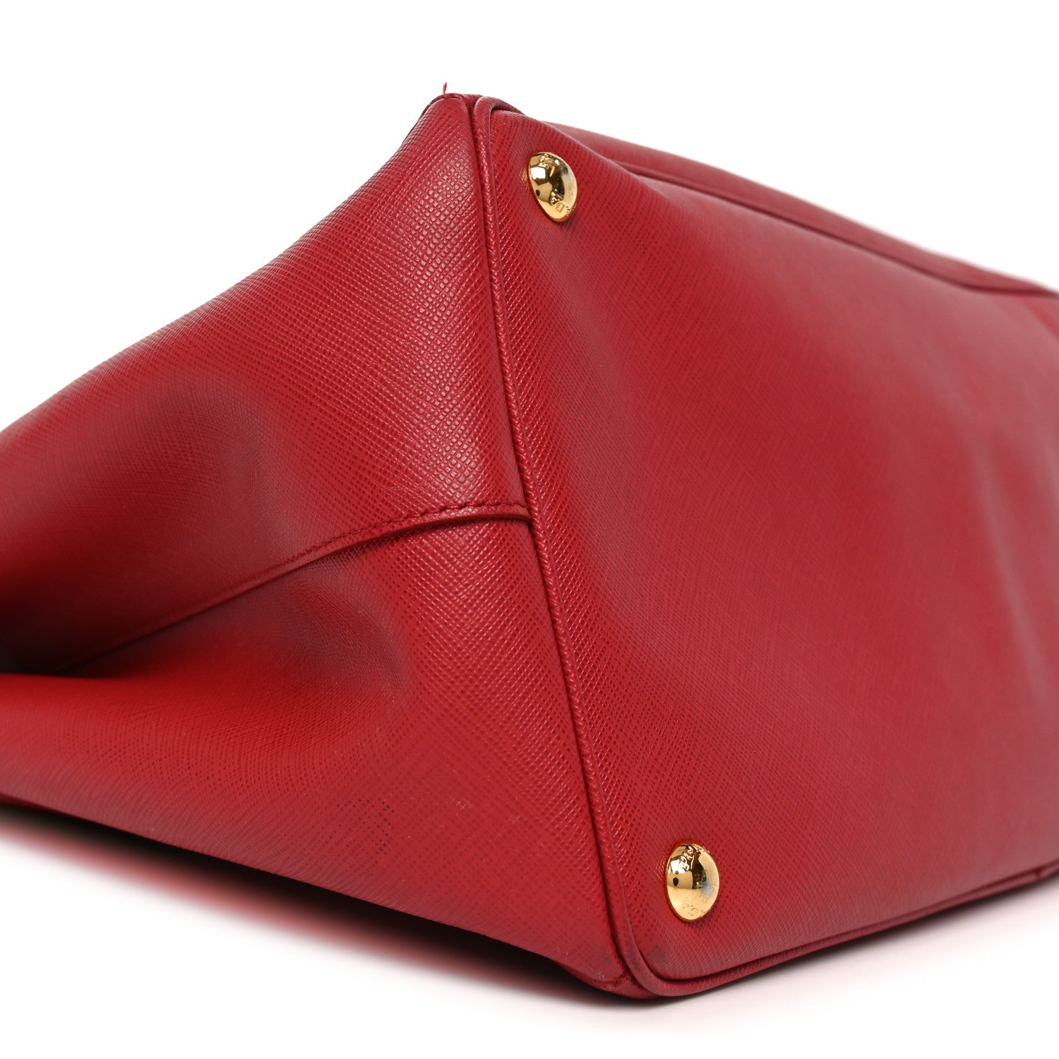 Prada Saffiano Lux Large Tote Fuoco 8 of 9