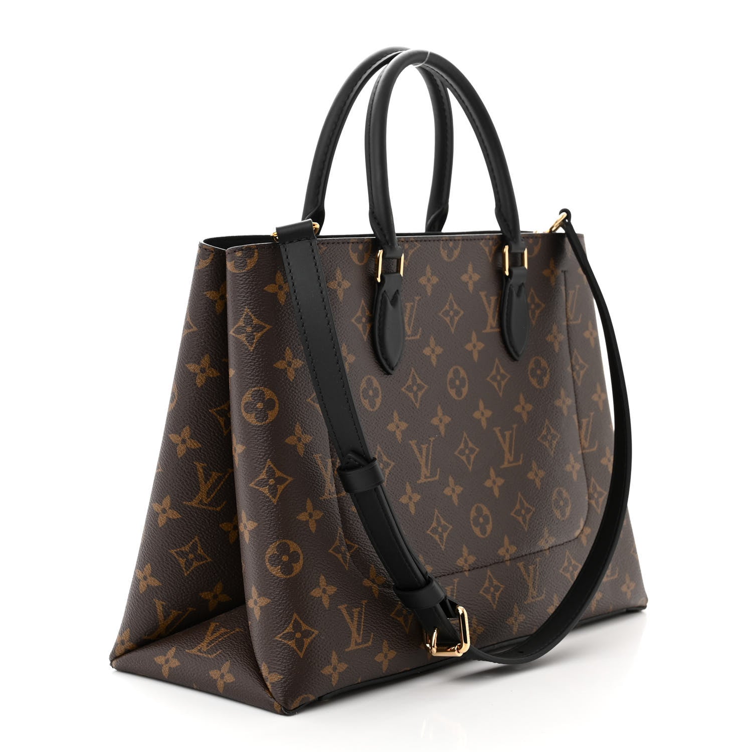 Louis Vuitton Monogram Flower Tote Black 3 of 9