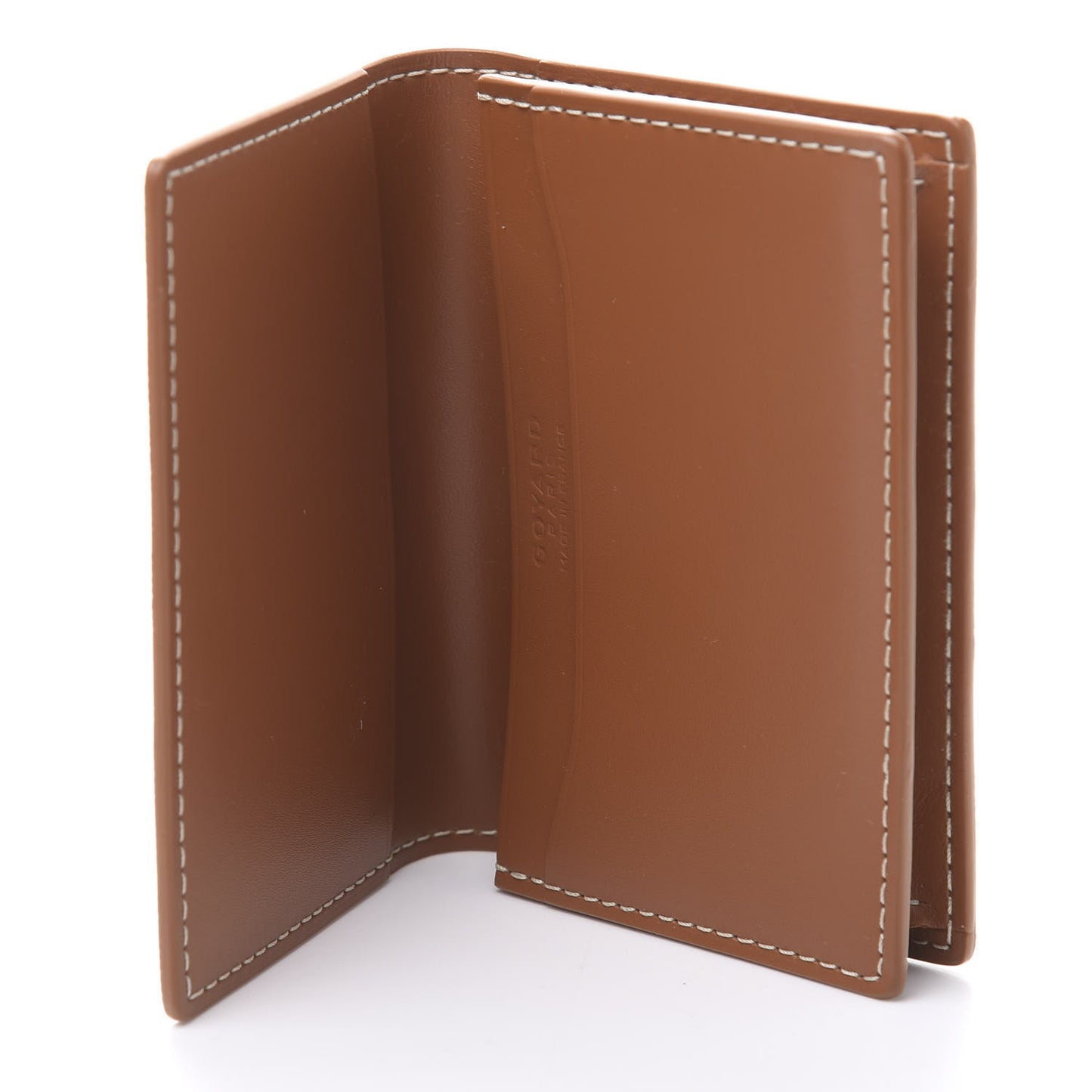 Goyardine Business Card Holder Black Gold