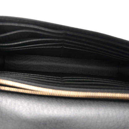 Gucci Dollar Calfskin Interlocking G Chain Wallet Black 5 of 9