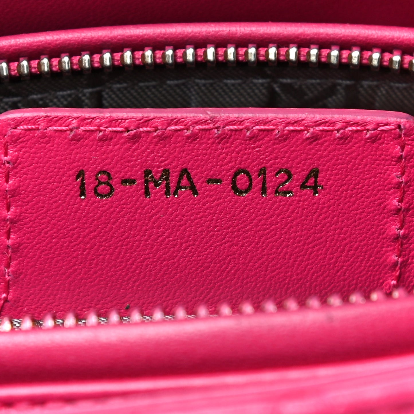 Lambskin Cannage Medium Lady Dior Pink
