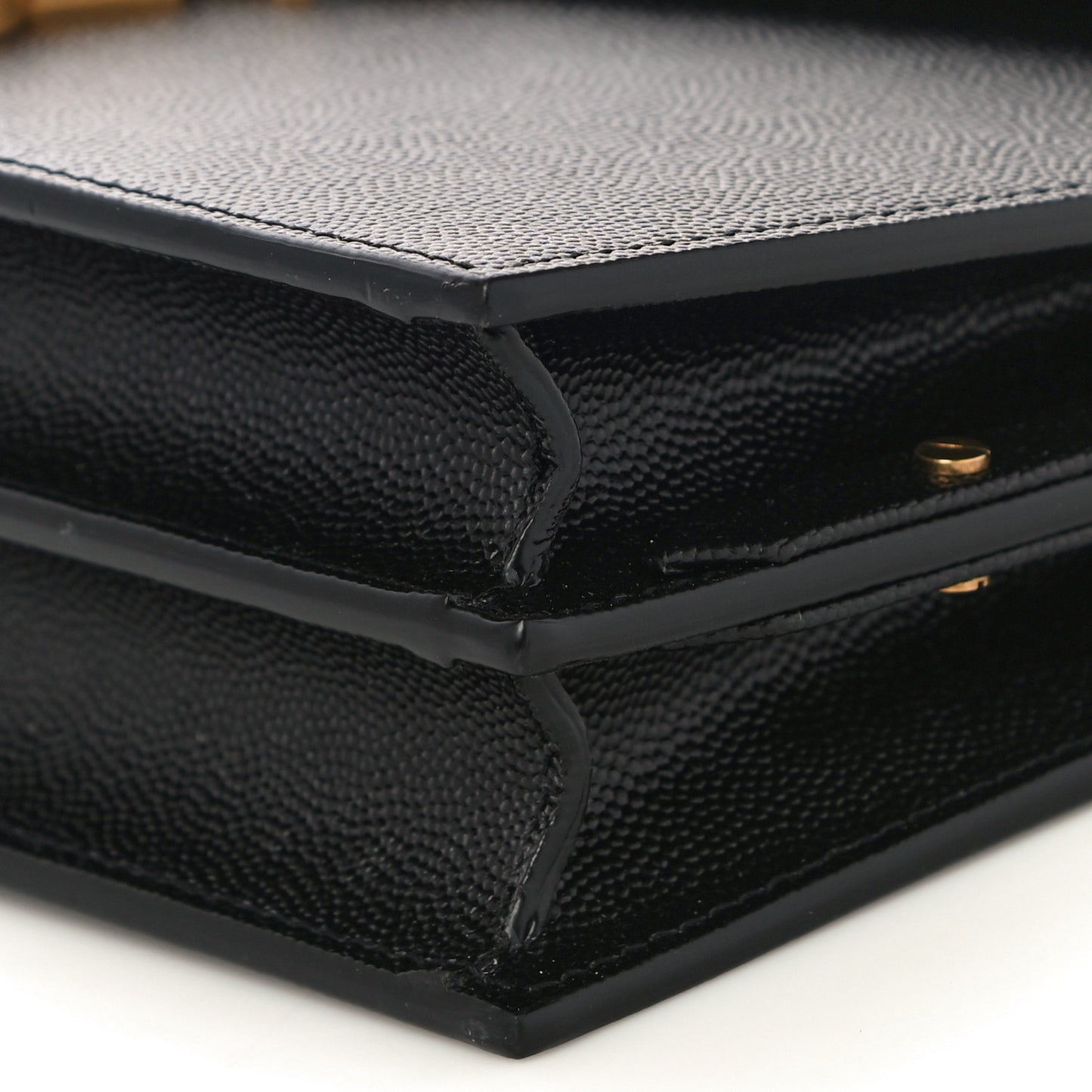 Grain De Poudre Monogram Cassandra Clasp Bag Black