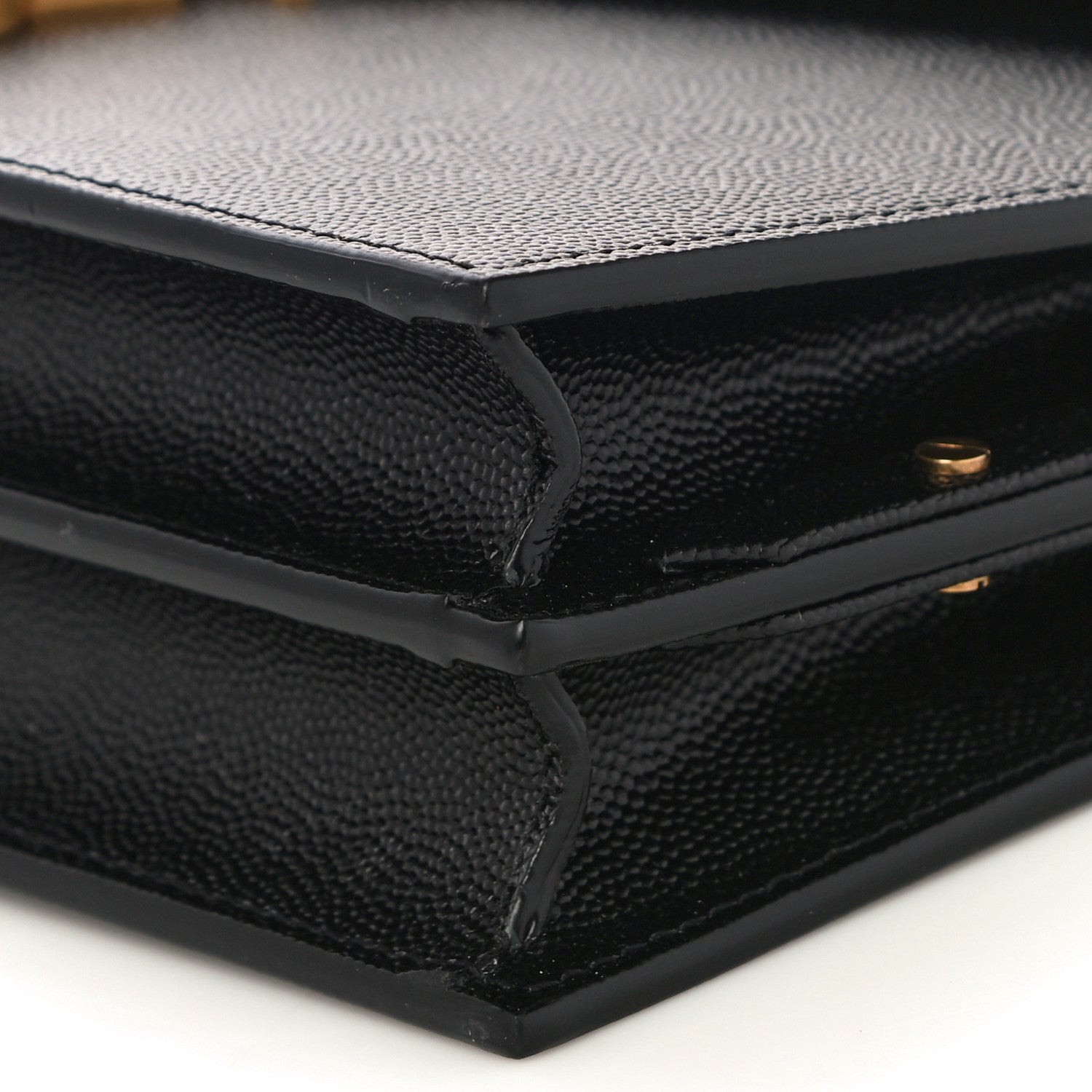 Saint Laurent Grain De Poudre Monogram Cassandra Clasp Bag Black 10 of 10