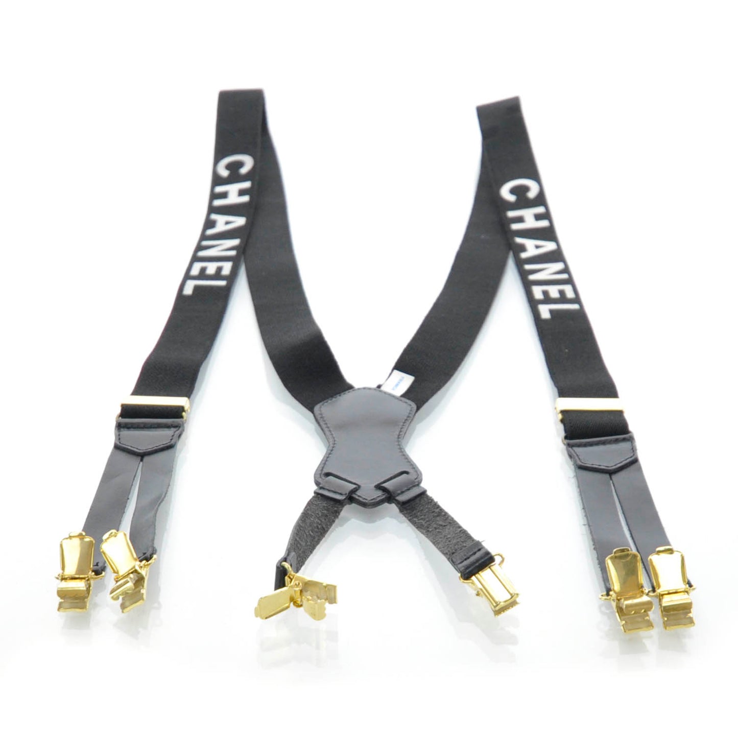 Logo Suspenders Black White