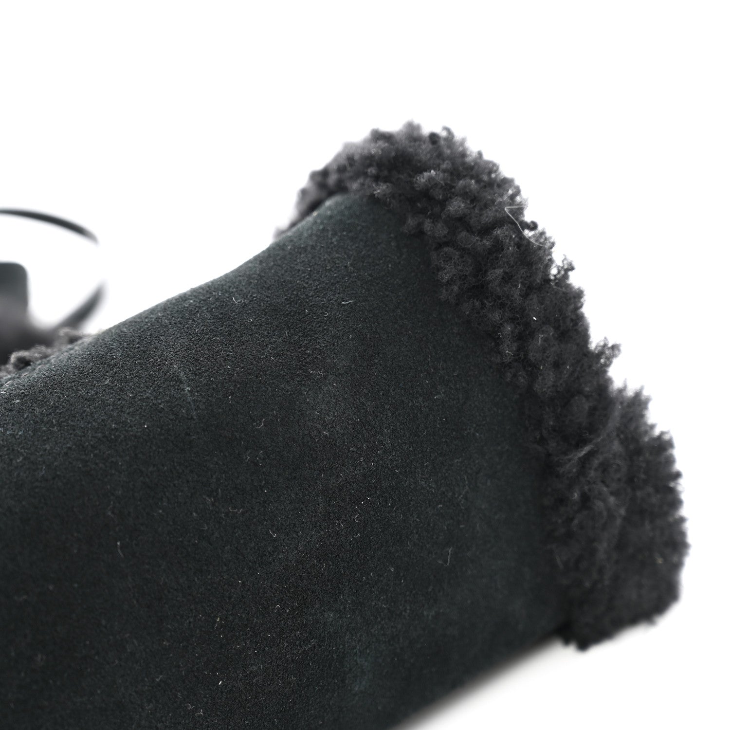 Telfar X UGG Suede Shearling Small Shopping Bag Black 11 of 11