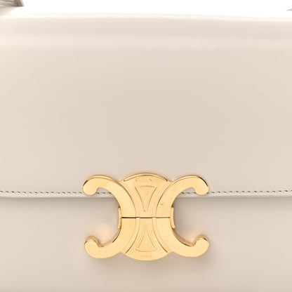 Celine Shiny Calfskin Teen Triomphe Chalk 7 of 10