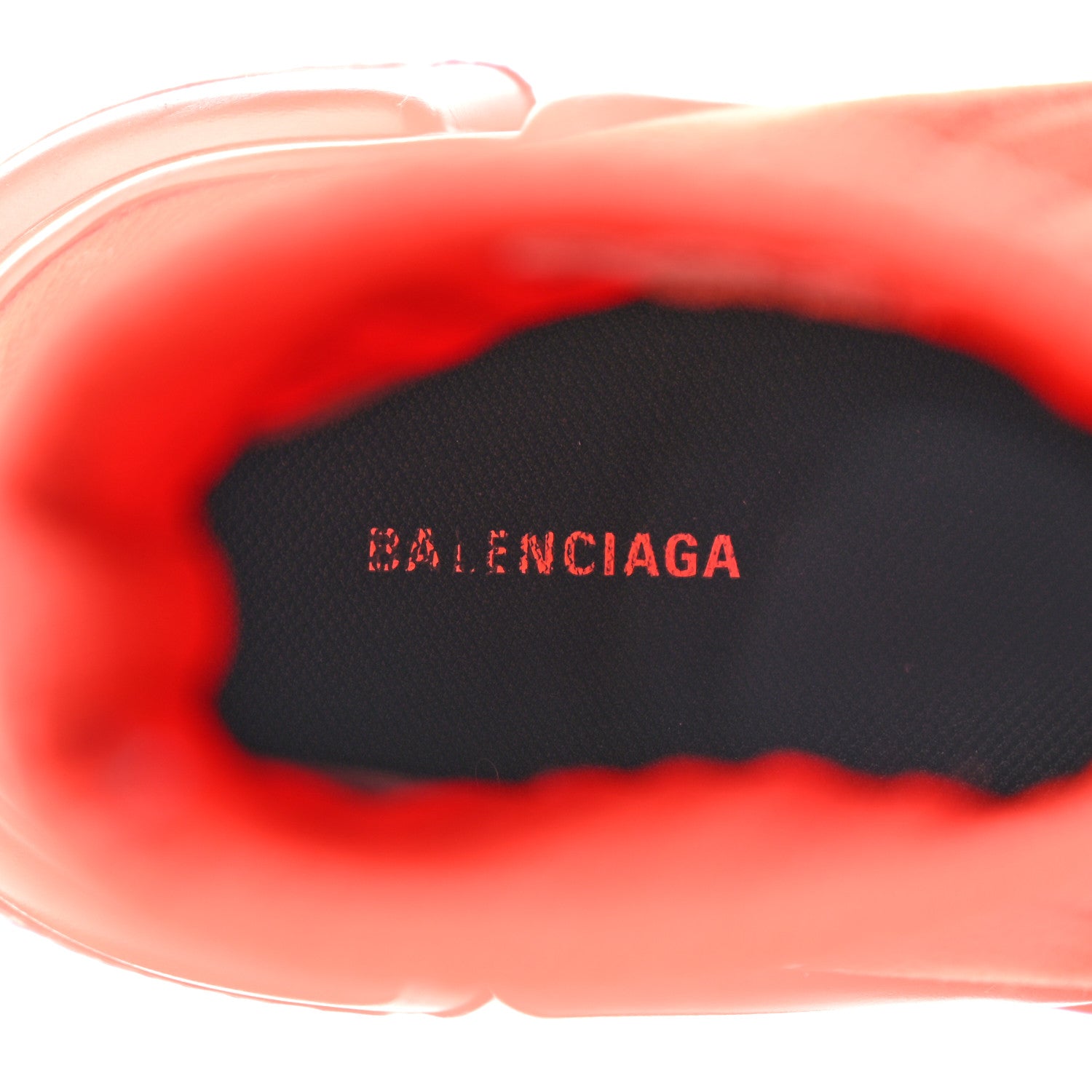 Balenciaga Ribbed Effect Knit Mens Speed Sneakers 42 Rouge 7 of 13