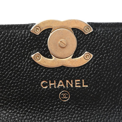 Chanel Shiny Caviar Quilted Chain Melody Belt Bag Black 6 of 11