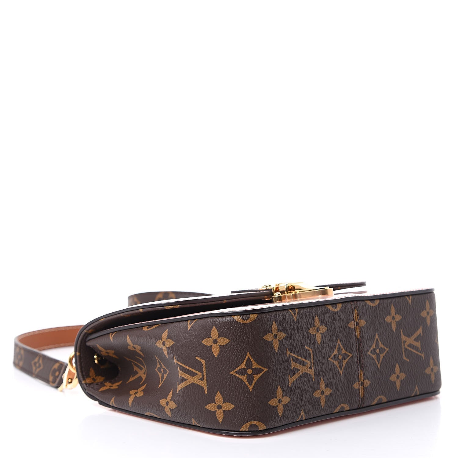 Louis Vuitton Patent Calfskin Monogram Cherrywood BB Rose Ballerine 4 of 10