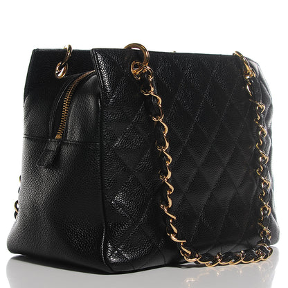 Chanel Caviar Quilted Petit Timeless Tote PTT Black 3 of 7