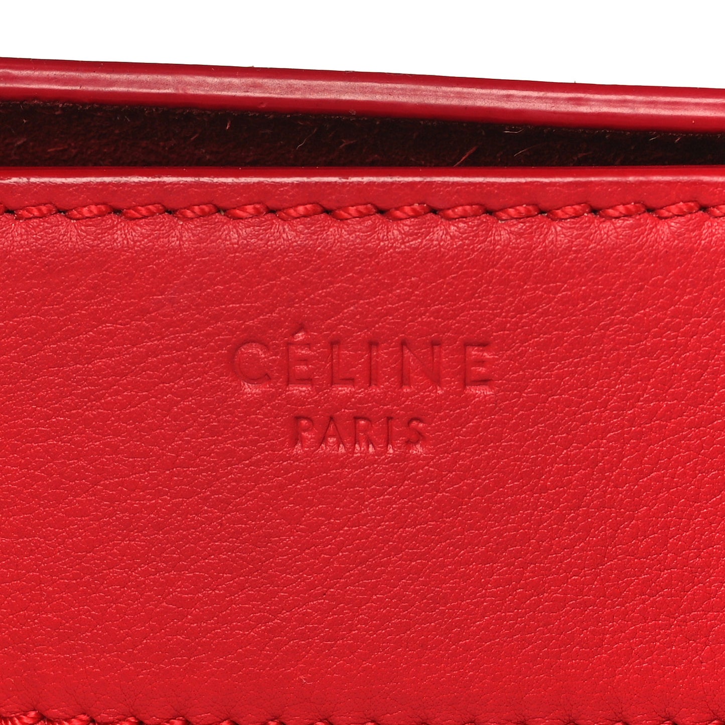 Supple Calfskin Medium Phantom Luggage Vermillion