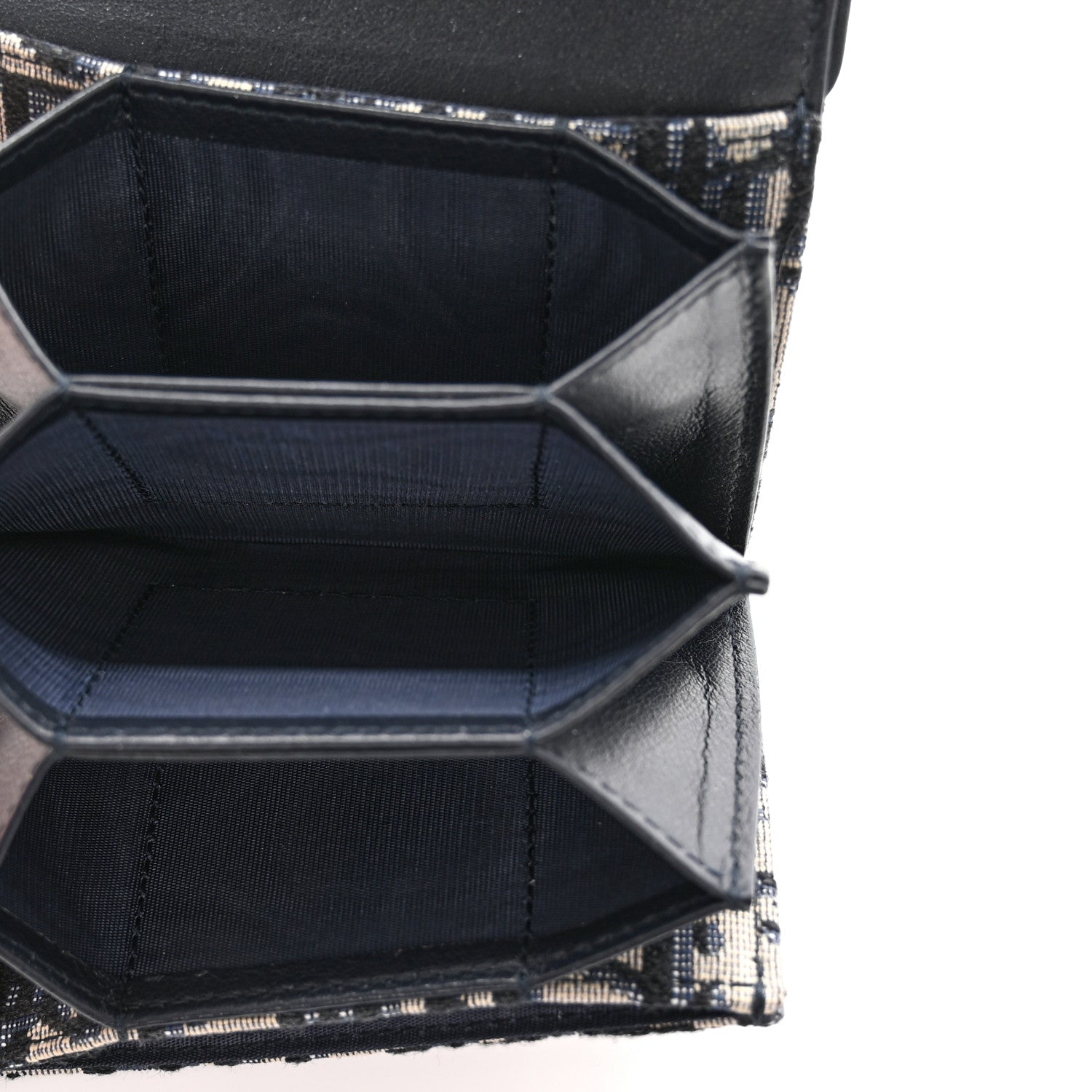 Christian Dior Oblique Saddle 5-Gusset Card Holder Blue 5 of 9