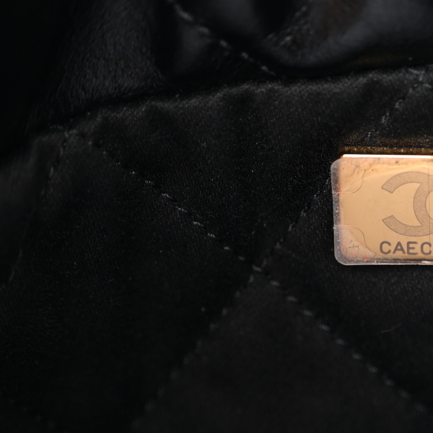 Chanel Shiny Calfskin Quilted Mini Chanel 22 Black 7 of 11