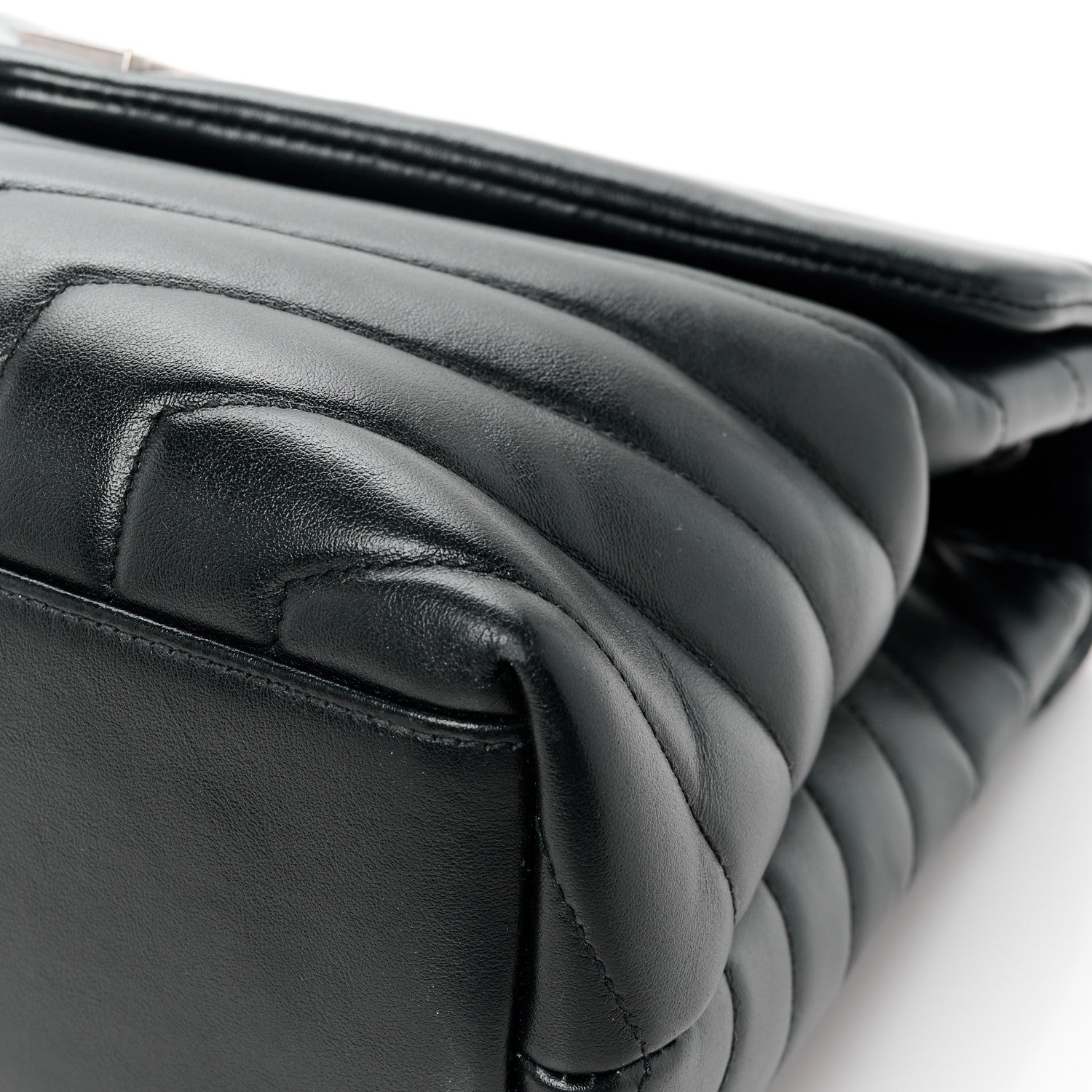 Saint Laurent Calfskin Y Quilted Monogram Medium Loulou Chain Satchel Black 12 of 13