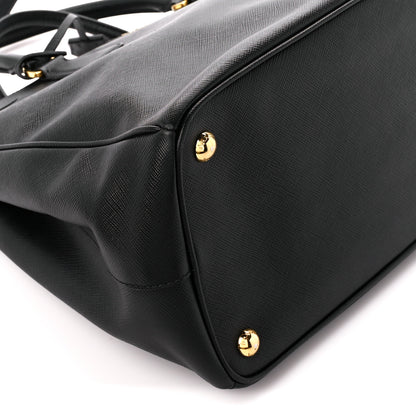 Prada Saffiano Medium Galleria Double Zip Tote Black 10 of 12