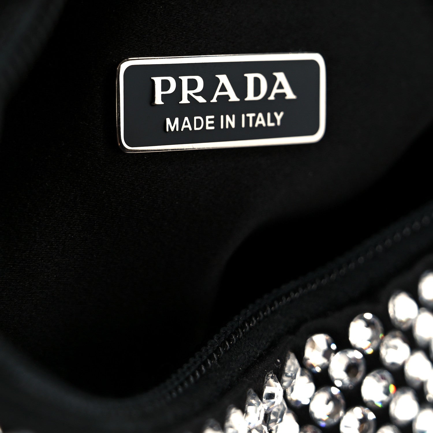 Prada Satin Crystal Mini Re-Edition 2000 Bag Cristal 6 of 10