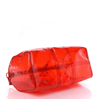 Louis Vuitton PVC Monogram Keepall Bandouliere 50 Grenadine Red 4 of 9