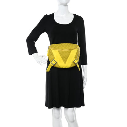Bottega Veneta Nappa Intrecciato Carved Panels Belt Bag Yellow 2 of 11