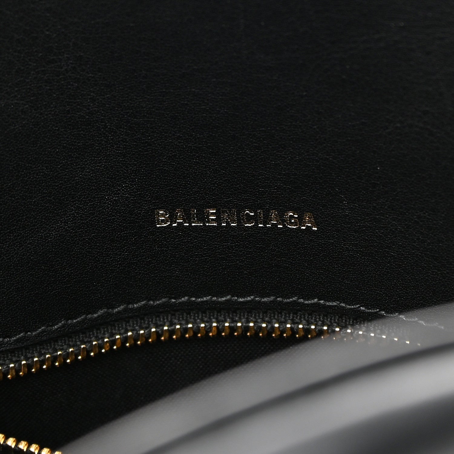 Balenciaga Calfskin Allover Logo S Ville Top Handle Bag Black White 6 of 22