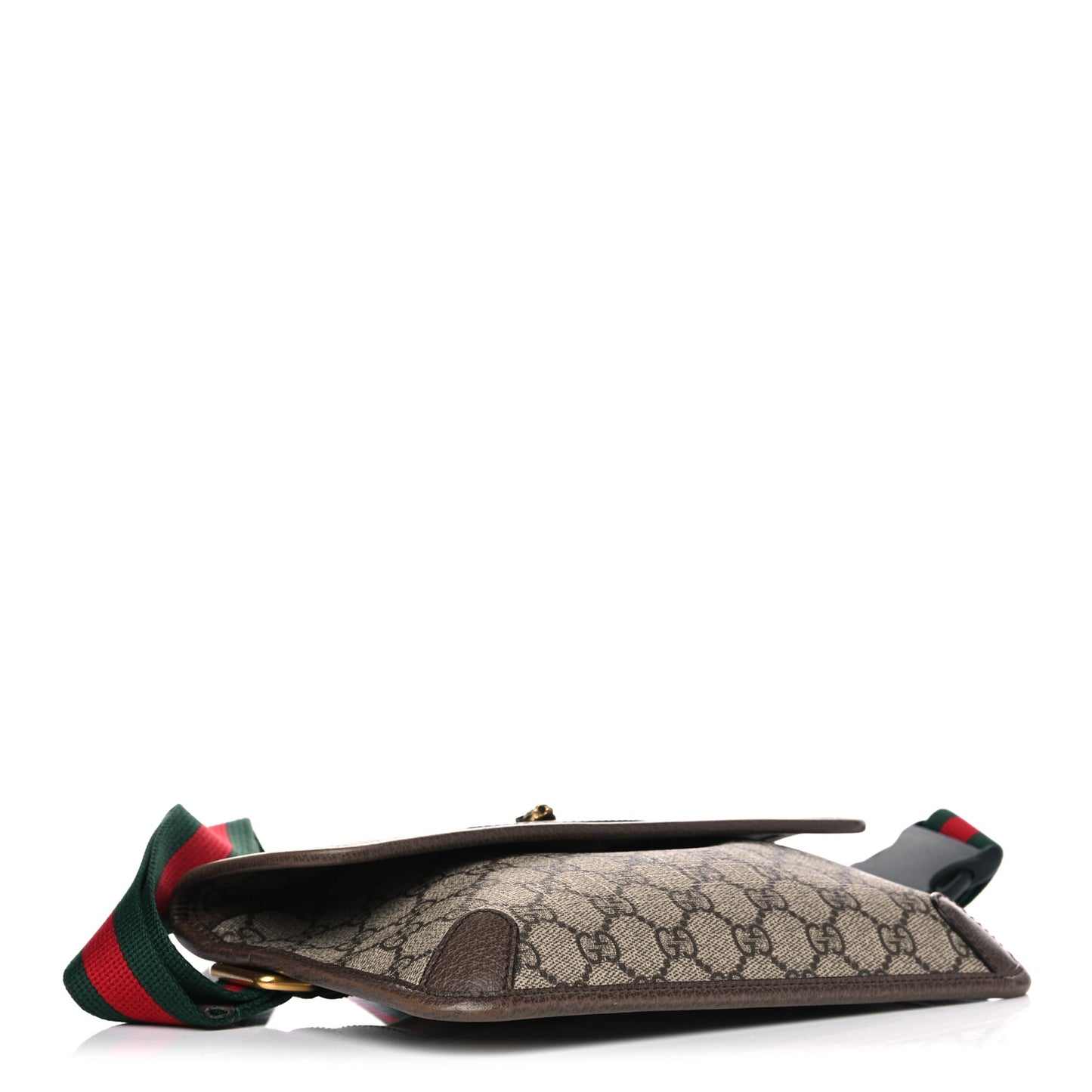 GG Supreme Monogram Neo Vintage Web Belt Bag Brown