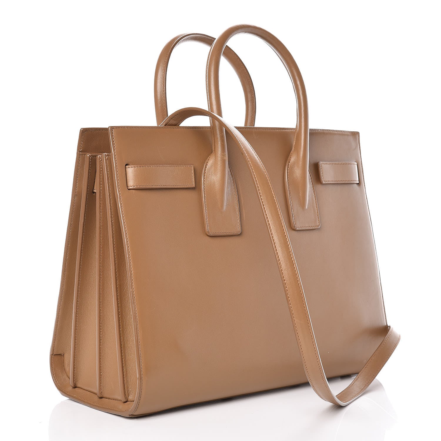 Saint Laurent Calfskin Small Sac De Jour Taupe 4 of 22