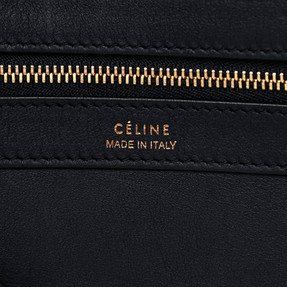 Celine Textile Striped Small Horizontal Cabas Phantom Navy Blue 6 of 8