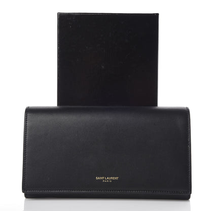 Saint Laurent Smooth Calfskin Classic Large Flap Wallet Black 11 of 11