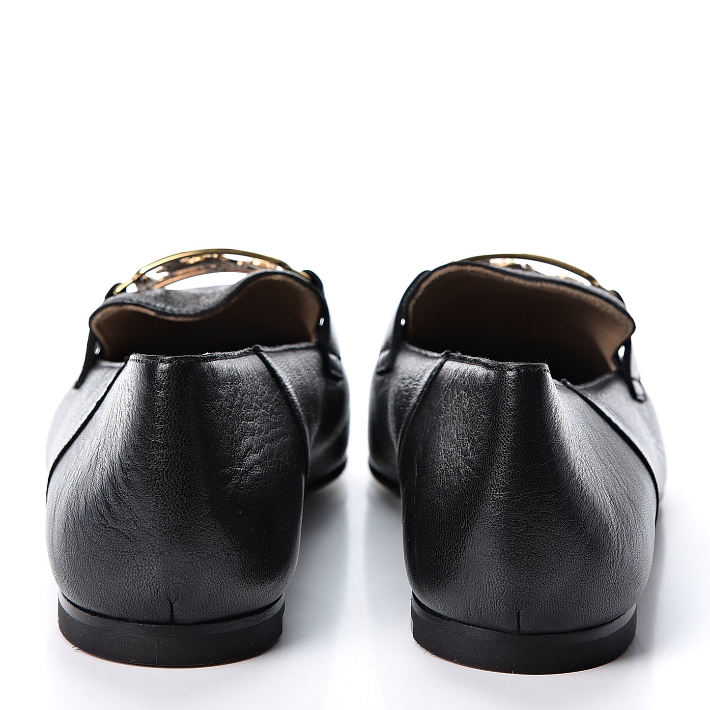 Goatskin Womens Time Loafers 37 Black