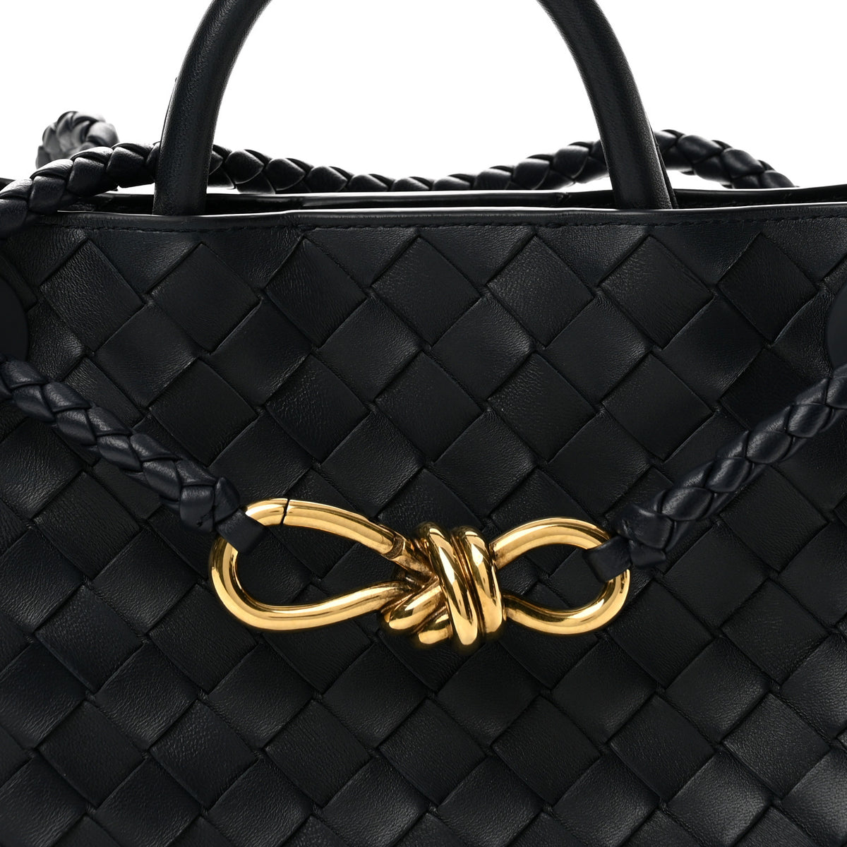 Nappa Intrecciato Small Andiamo Shoulder Bag Duke