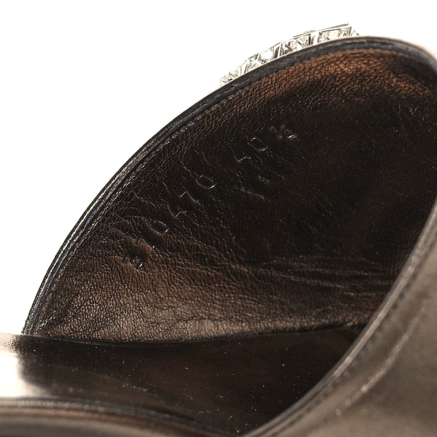 Gucci Metallic Nappa Crystal Maxine Horsebit Slide Sandals 40.5 Bronze 8 of 9