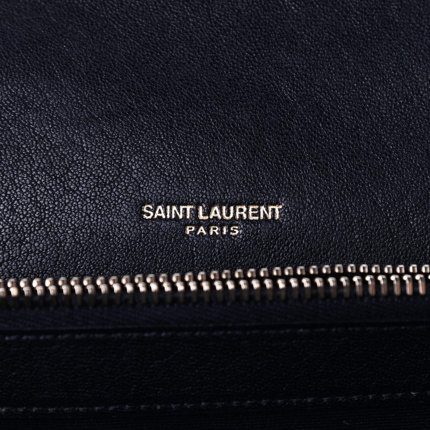 Saint Laurent Sheepskin Matelasse Chevron Monogram Large College Satchel Black 6 of 9