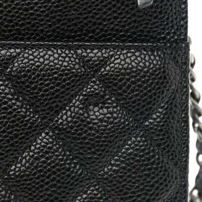 Chanel Caviar Quilted Boy Wallet On Chain WOC Black 11 of 11