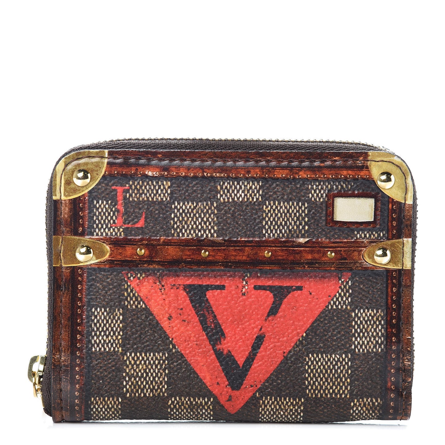 Transformed Damier Ebene Time Trunk Zippy Coin Purse
