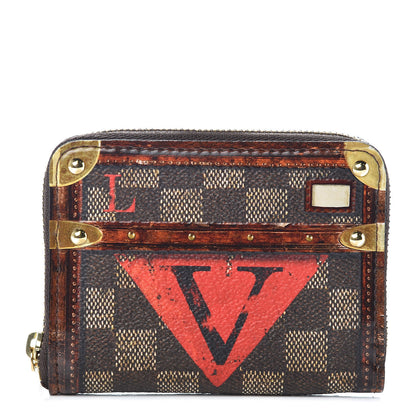 Louis Vuitton Transformed Damier Ebene Time Trunk Zippy Coin Purse 1 of 6