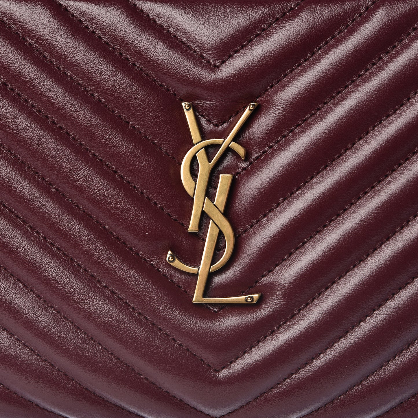 Calfskin Matelasse Monogram Lou Camera Bag Dark Legion Red