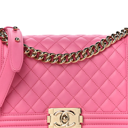 Chanel Calfskin Quilted Medium Boy Flap Pink 8 of 11