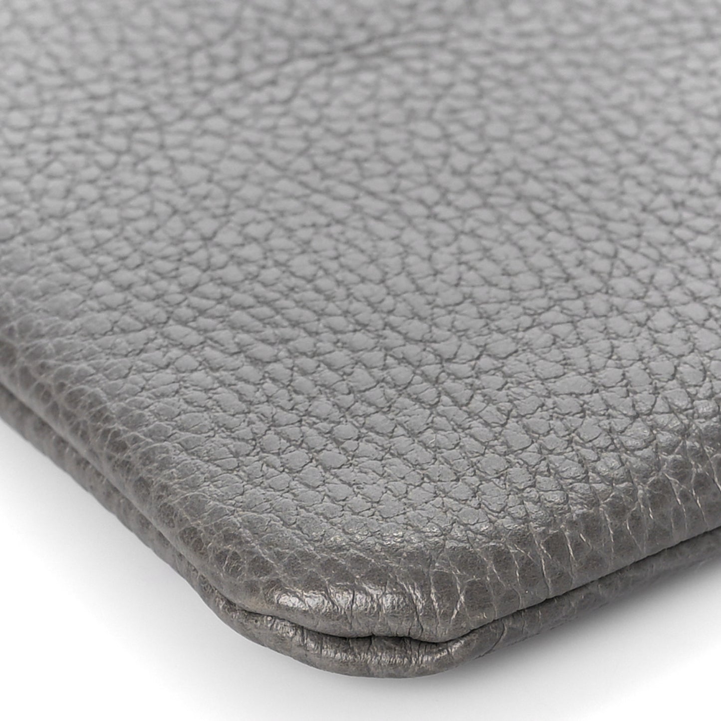 Calfskin Large Bamboo Clutch Grey