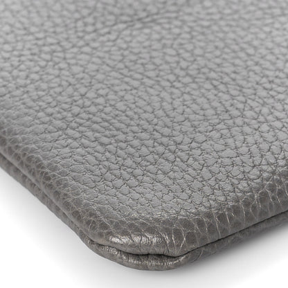 Gucci Calfskin Large Bamboo Clutch Grey 7 of 9