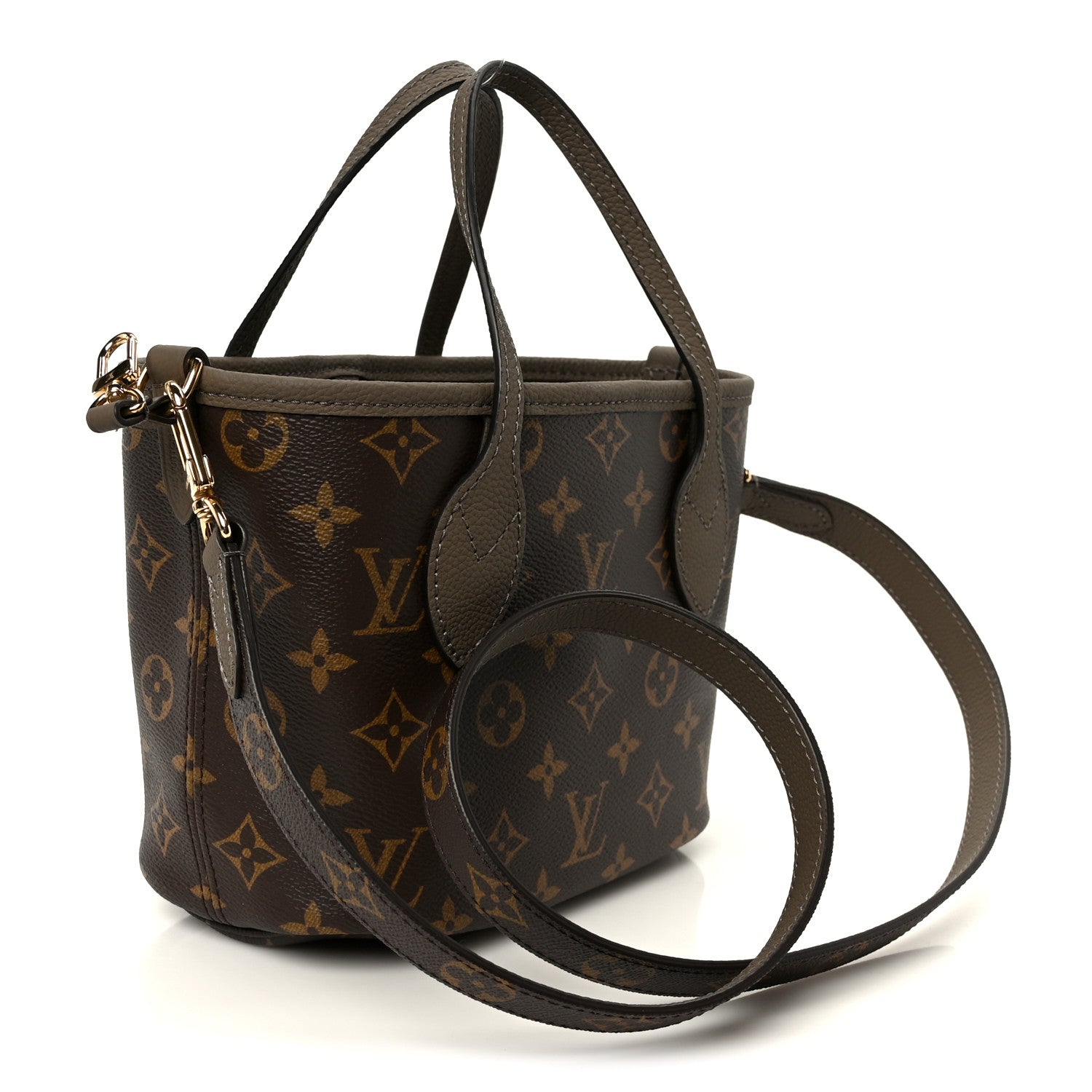 Louis Vuitton Monogram Neverfull Inside Out Bandouliere BB Dark Fango 5 of 19