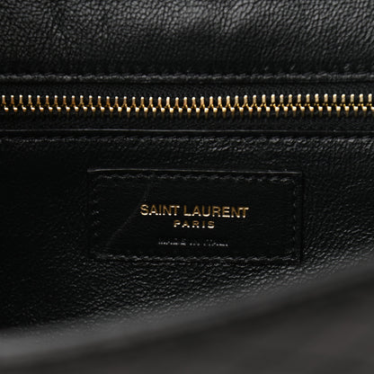 Saint Laurent Lambskin Quilted Monogram Gaby Chain Bag Black 6 of 9