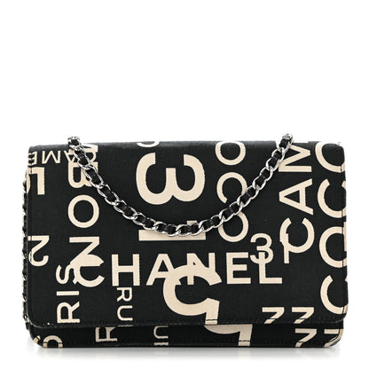 Chanel Denim Coco Wallet On Chain WOC Black 1 of 11