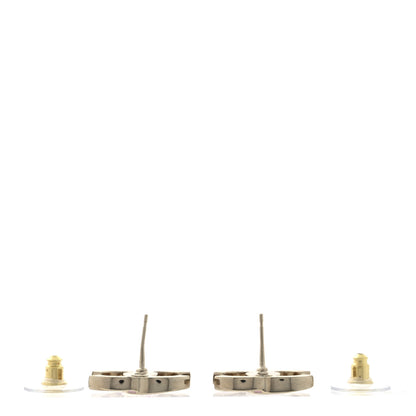 Chanel Metal Enamel CC Earrings Pink Gold 3 of 5