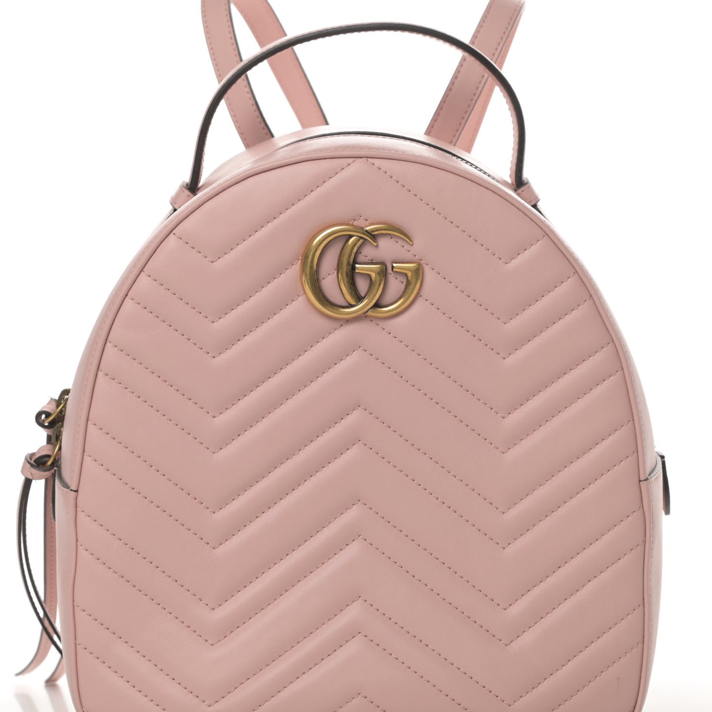 Calfskin Matelasse GG Marmont Dome Backpack Perfect Pink