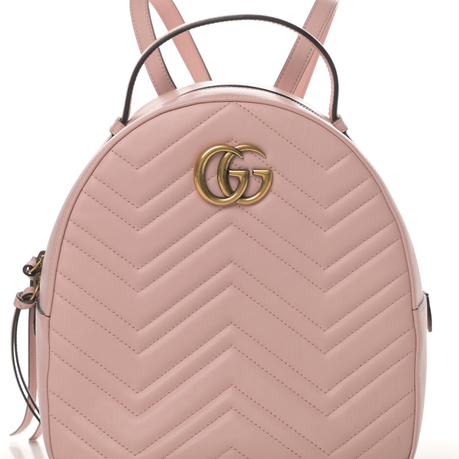 Gucci Calfskin Matelasse GG Marmont Dome Backpack Perfect Pink 8 of 14