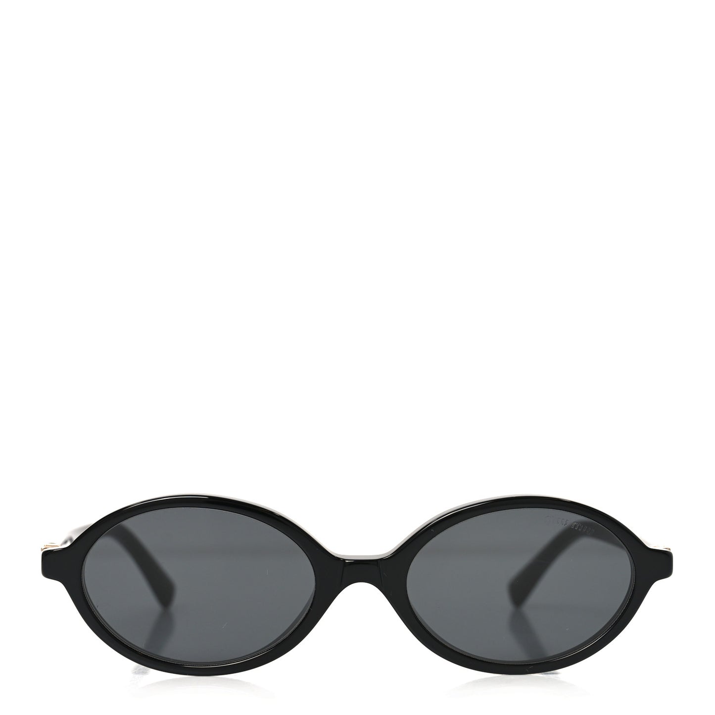 Acetate Oval Regard Sunglasses SMU04Z Slate Gray